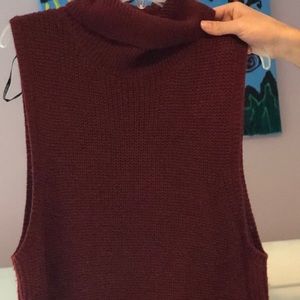 Knee length sweater dress